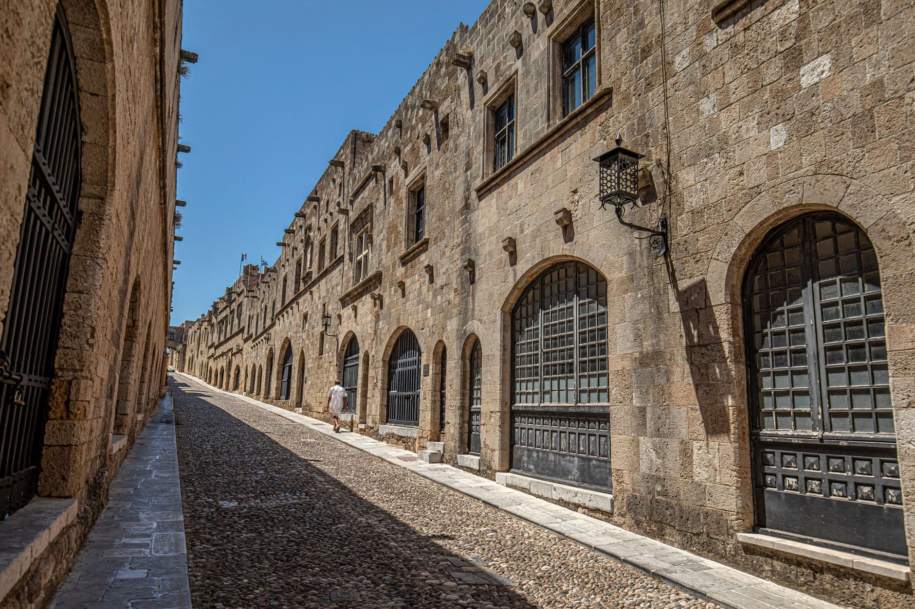 De middeleeuwse oude stad van Rhodos