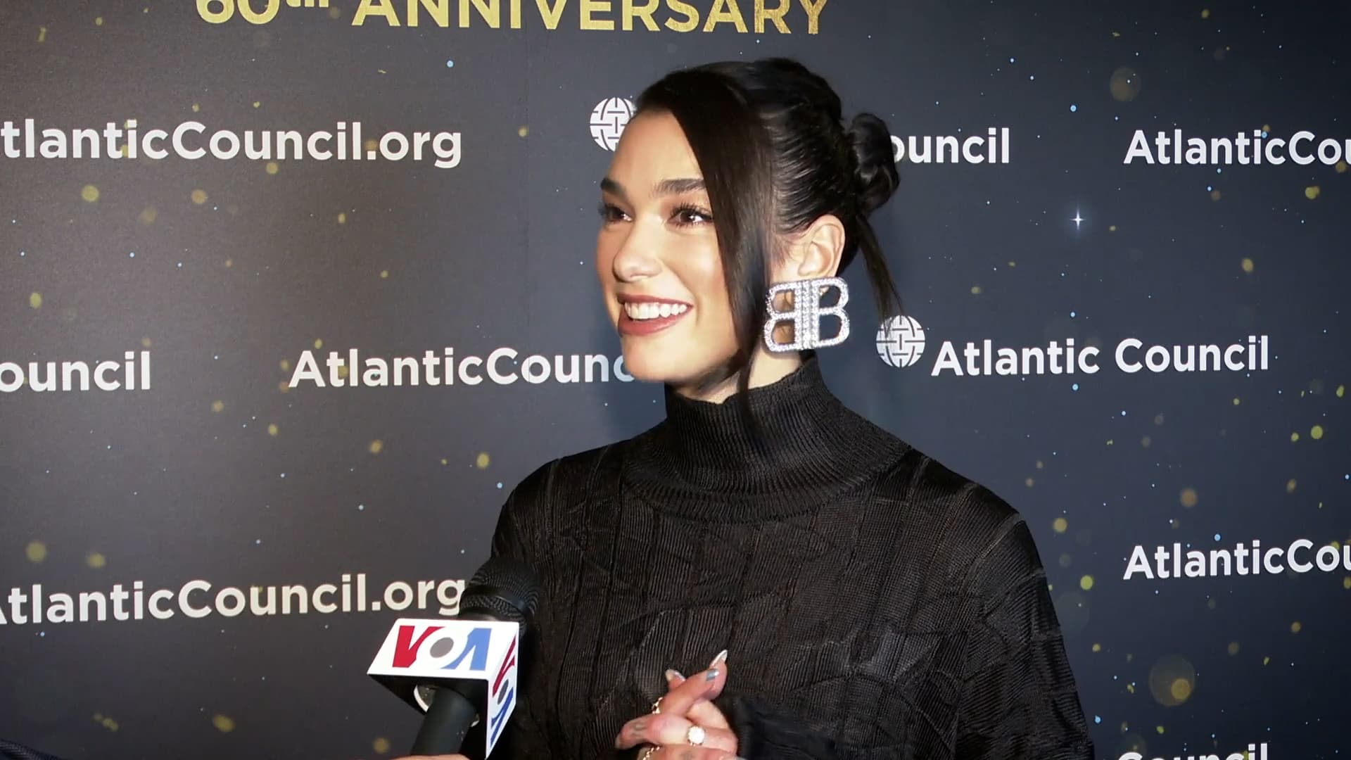 Dua Lipa VOA interview 2021