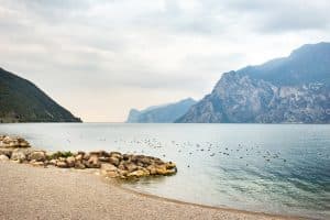 top view of lake lago di garda b alpine scenery i 2025 03 25 01 57 19 utc