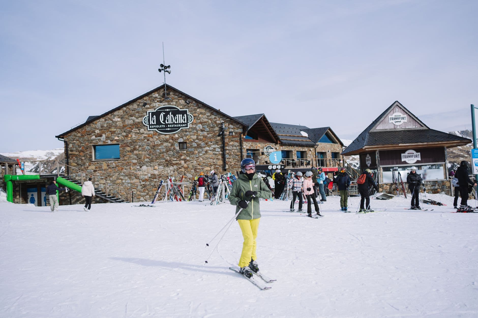 Skipistes in de Pyreneeën van Andorra